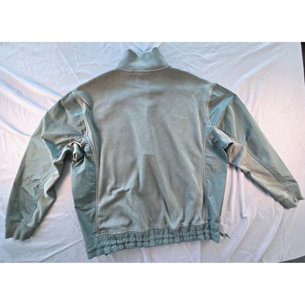 Athleta Womens Half‎ Zip Sweatshirt Green Hybrid Triumph Cinch Waist Pullover S - Picture 11 of 16